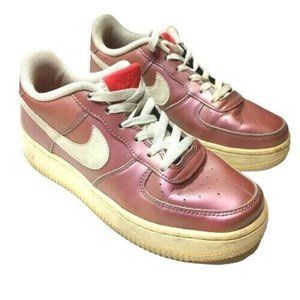 NIKE Air Force One 1 Pink Leather SHOES 4.5 Yougth